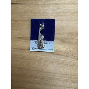 Vintage Beau Sterling Silver 925 Violin Fiddle Charm New NWT